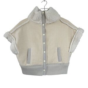 We The Free Cropped Fleece Vest Size Small